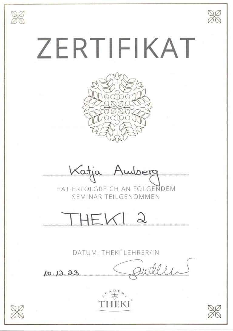 THEKI 2 Zertifikat Katja Amberg